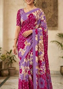 Pink Saree