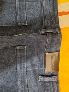 Blue Flared Denim Jeans