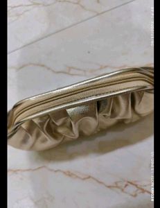Elegant Gold Clutch Bag