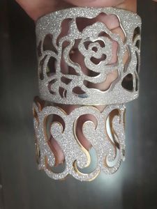 Combo Of Bracelet - Silver Cut Design