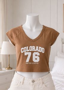 Colorado 76 Graphic Crop Top 🌸