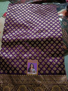 Vibrant Purple Silk Saree