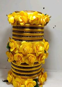 Haldi Bangles Set