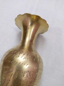 Vintage Handcrafted Brass Vase