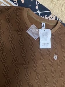 Brown Patterned T-Shirt