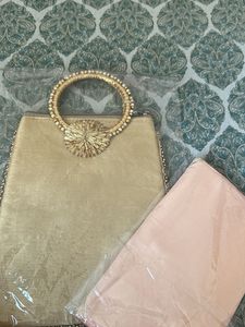 Combo of 2- Elegant Ethnic Bag &amp; Potli Clutch