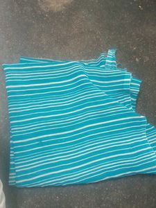 Blue & White Striped blouse material