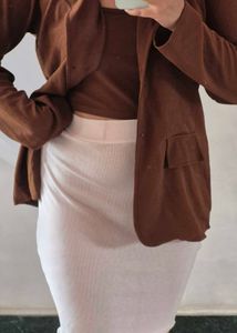 Brown Blazer with inner