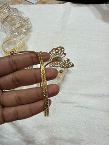 Gold Butterfly Arm Cuff Bracelet