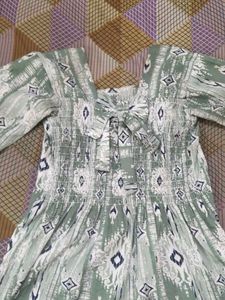Boho Print Smocked Kurta