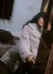 Soft Pink Faux Fur Jacket