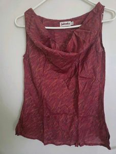 Fabindia new Sleeveless Cowl Neck Top