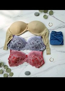 3 Bras+ Jockey UG (Free lingerie Bag)