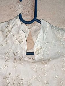 White Lace Blouse Top Layered
