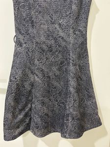 Latin Quarters- Sleeveless Textured Grey Dress