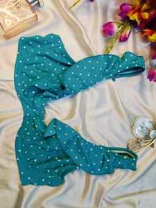 🇳🇿💫🎀Teal Polka Dot Bikini bra