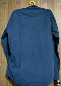 Greyish Blue Casual Shirt