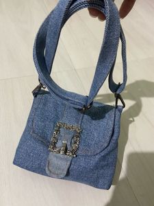 Premium Buckled Denim Shoulder/ Sling Bag