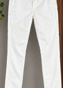 Classic White Casual Pants