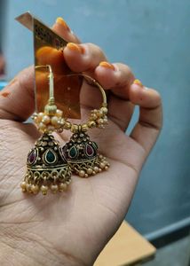 Elegant Jhumka Earrings multicolour jwellery