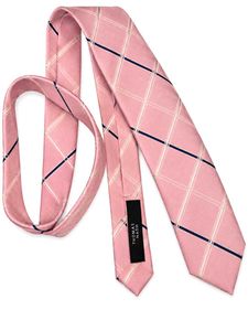 Thomas Nash Pink Striped Dress Tie