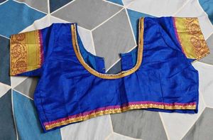 Royal Blue Silk Saree with Gold Weave