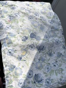 single bed blue white floral bedsheet set