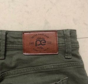 Olive Green Slim Fit Chinos