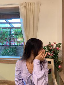 Lavender Front Tie Top