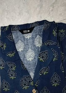 Stylish Blue Printed Kurta