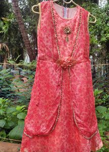 The Beautiful Embroidery Design Girl Dress👗
