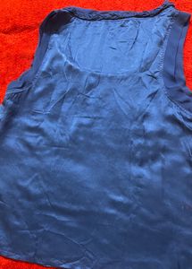 Royal Blue Satin Top