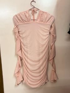 Pink Ruffle Mesh dress