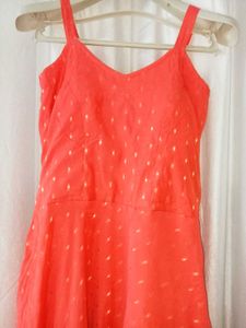 Vibrant Orange Maxi Dress