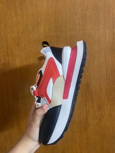 RED BLACK SNEAKERS( PUMA INSPIRED) SIZE 38