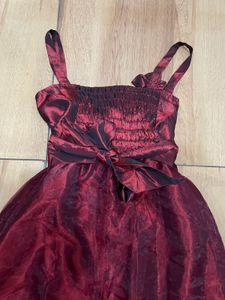 Maroon Embellished dress