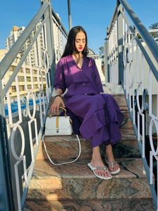 Stylish Purple Kurta Set any sizez are available