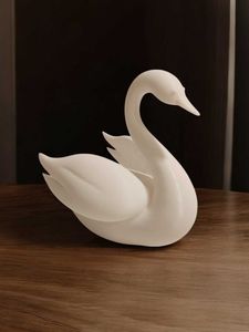 Elegant Swan Decor 3d printed white