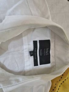 Men's Classic White Button-Down Shirt