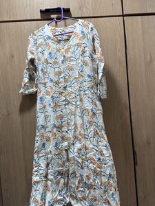 AND brand Floral Print Midi Dress