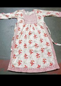 Chic Floral Print Kurta