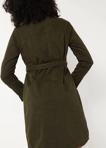 Olive Green Utility Shirt Dress