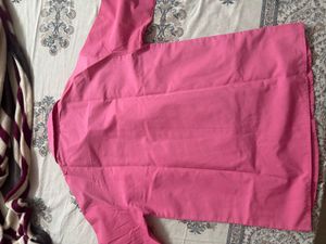 Chic Pink Collared Shirt