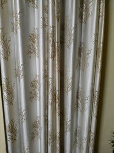 Elegant Coral Patterned Curtains
