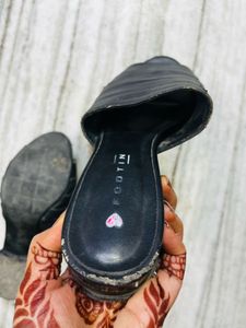 Black Slide Sandals used