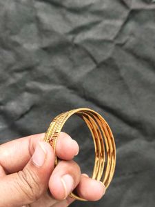 Red &amp; Crystal Bangle Bracelet