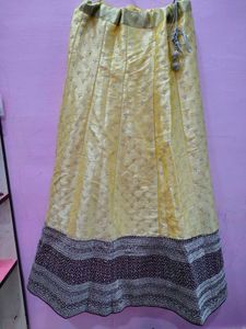 Elegant Cream &amp; Maroon Lehenga Choli