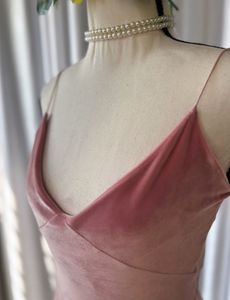 Korean Velvet Strappy Dress