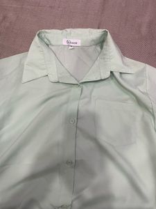 Light Green Button-Up Shirt