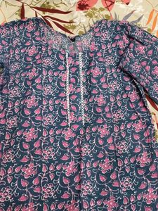 Floral Print Kurta